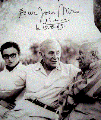 Pablo Picasso and Joan Miro