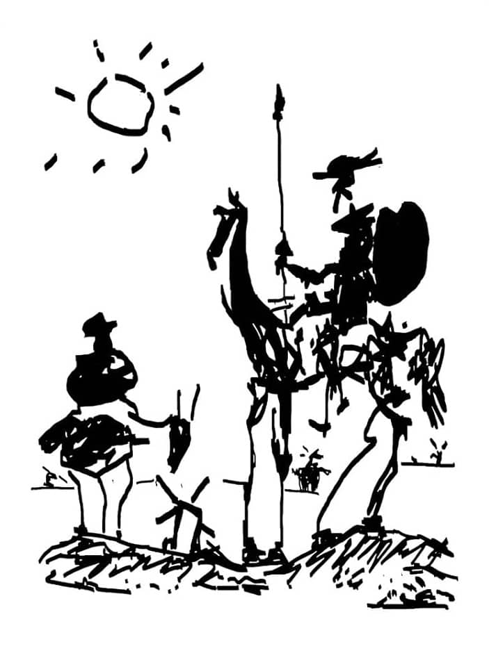 Don Quixote, 1955 by Pablo Picasso