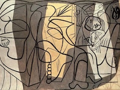 Artist and His Model by Pablo Picasso