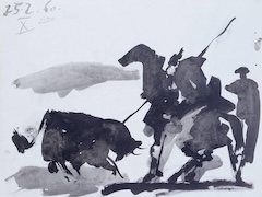 Bullfight Scene by Pablo Picasso