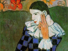 Harlequin by Pablo Picasso