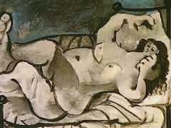 Lying Female Nude by Pablo Picasso
