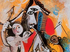Musketeer and Amor by Pablo Picasso