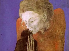 Woman with a Crow by Pablo Picasso