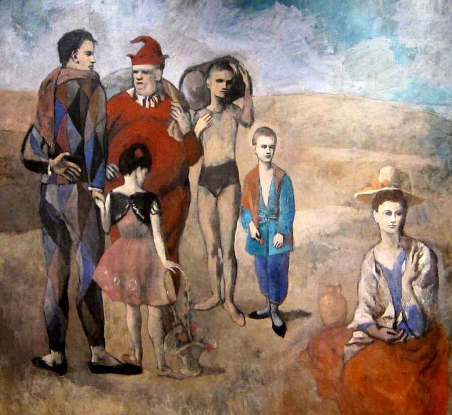 The Family of Saltimbanques by Picasso