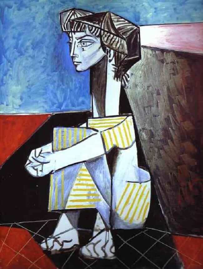 Jacqueline Kneeling, 1954 by Picasso