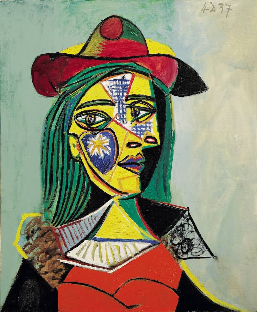 Woman in Hat and Fur Collar, 1937 by Pablo Picasso
