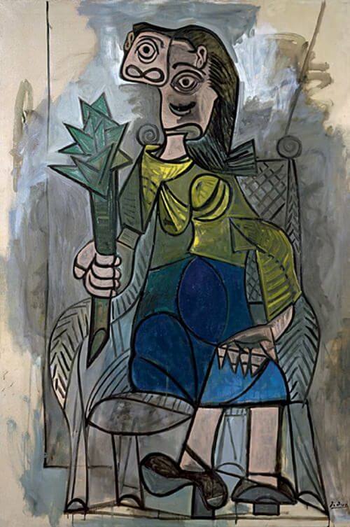 Woman with Artichoke, 1941  by Pablo Picasso
